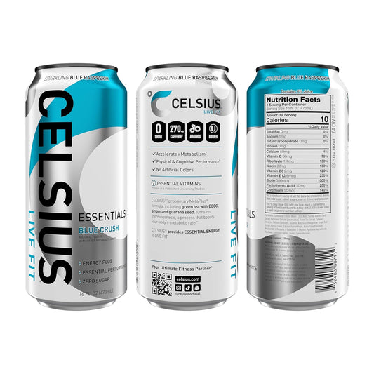CELSIUS ESSENTIALS™ Sparkling Blue Crush