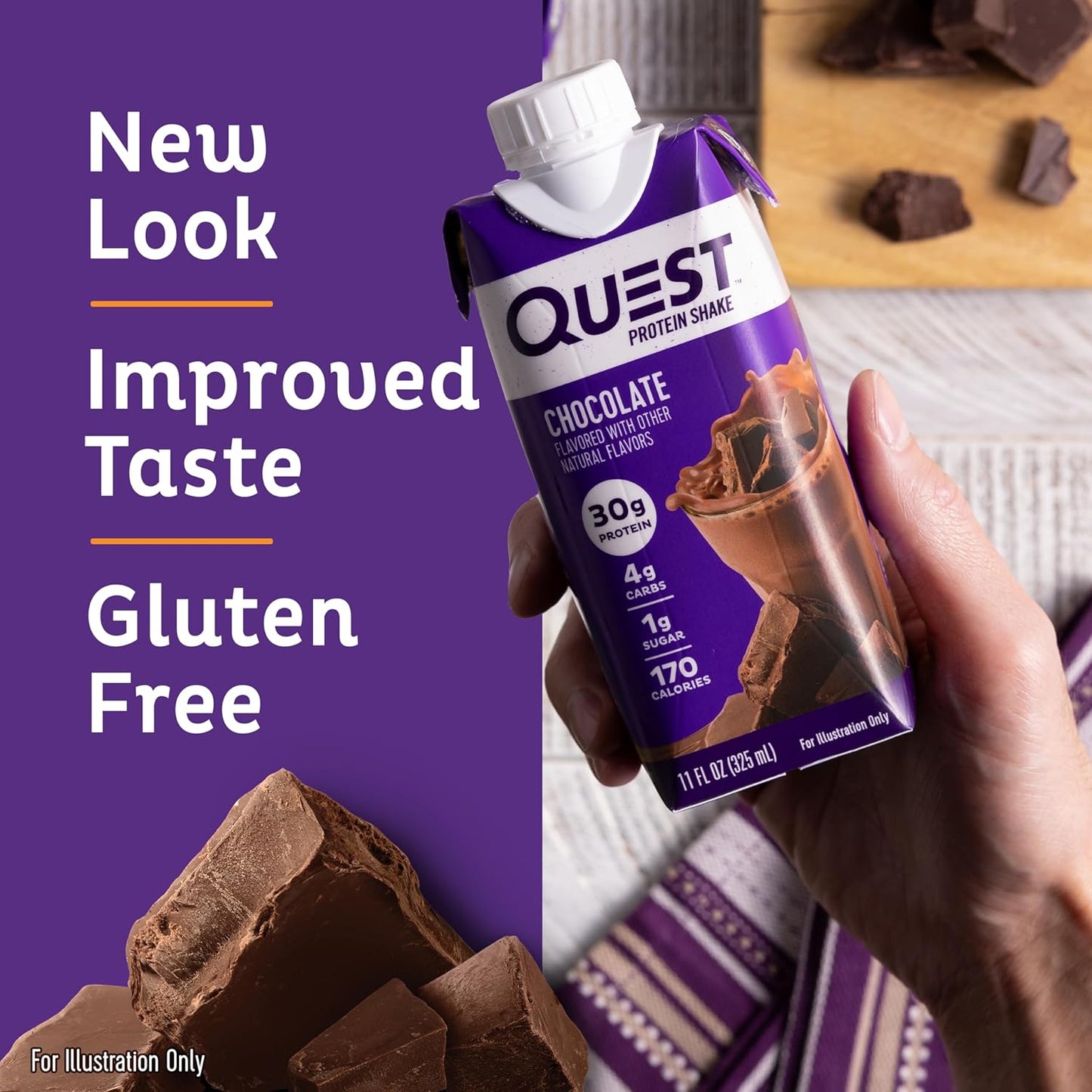Quest Nutrition Ready To Drink Chocolate Protein Shake